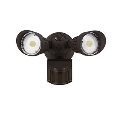 20W LED Security Light with Motion Sensor Selectable CCT Bronze Finish