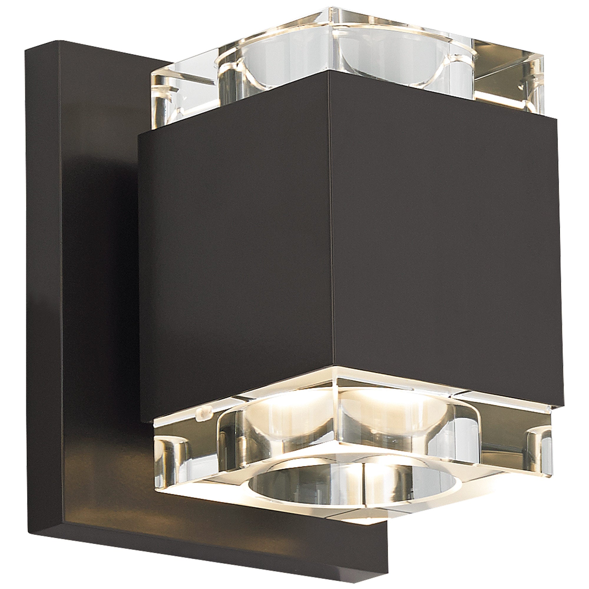 Visual Comfort Architectural 700WSVOTSCZ-LED930-277 Modern 5" Voto Square LED Outdoor Wall Light - 277V - CCT : 3000K - Finish: Bronze