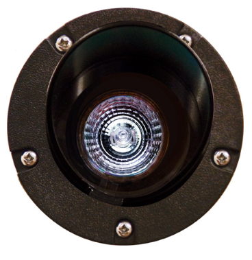 Dabmar Lighting LV347-BZ Polybutylene Terephthalate Adjustable In-Ground Well Light with Hood, Voltage 12V, Bronze Finish