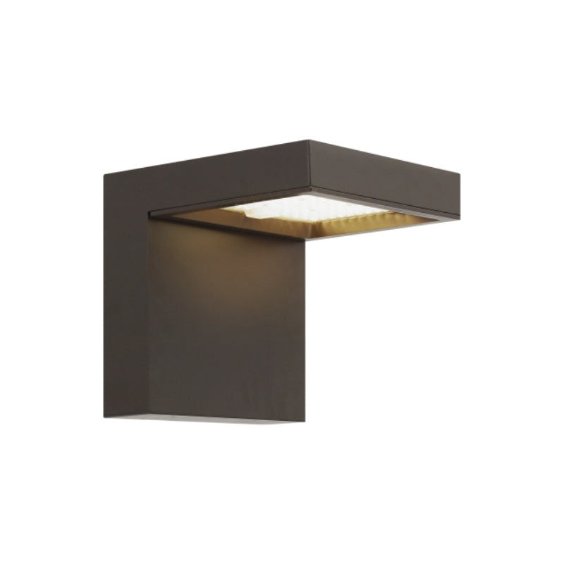 Visual Comfort Architectural 700OWTAG84010CZUNV3PCSP Modern 10" Taag LED Outdoor Wall Light With Button Photocontrol Surge Protection - CCT : 4000K - Lens: Clear - Finish: Bronze