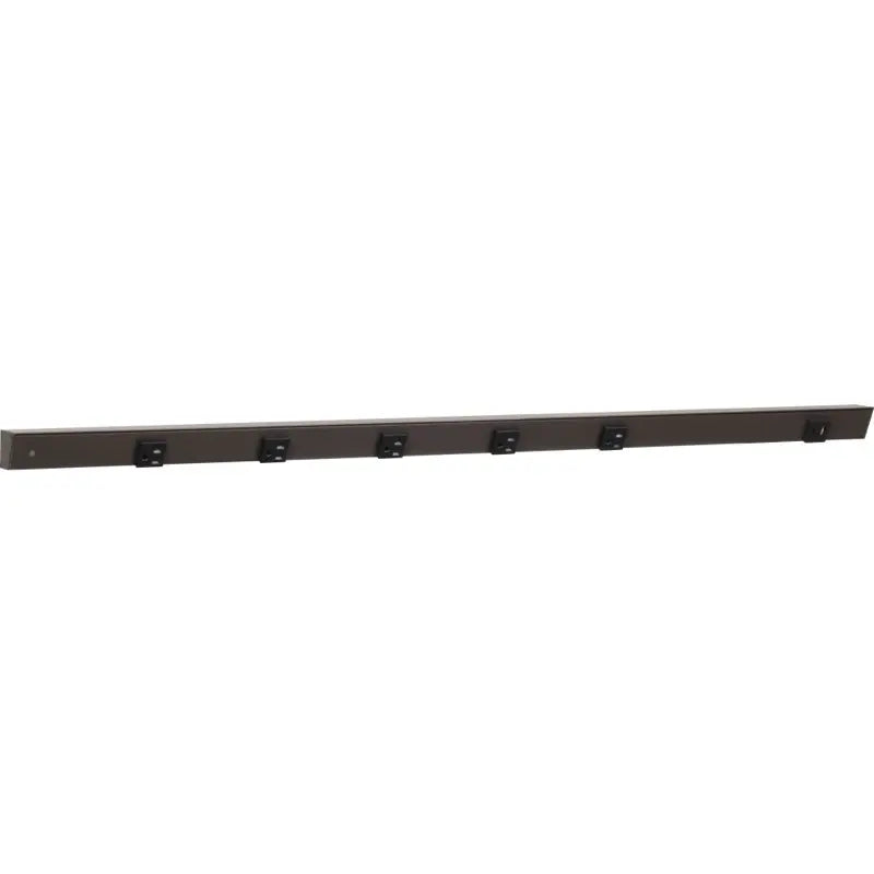 Task Lighting APTUR42-6BBZ 42" Slim Angled Power Strip - Left Wire Entry - 5 Black Receptacle - Right Side USB-A/C - 120V - Finish: Bronze
