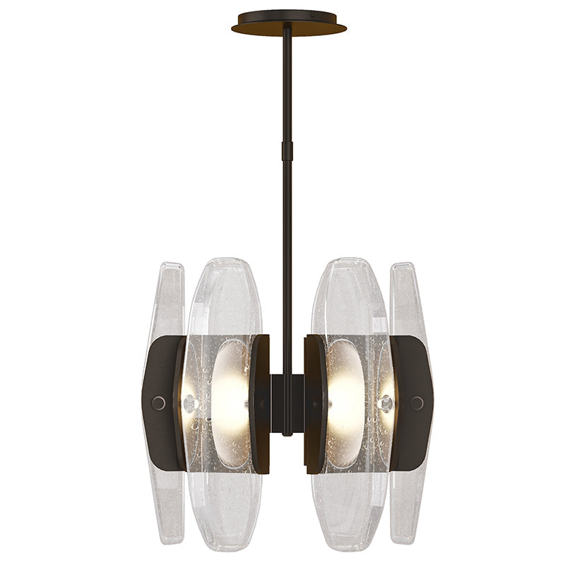 Visual Comfort Architectural 700WYT6PZ-LED927 Modern Wythe 6-lt 16" LED Small Chandelier - 30.8W - 120-277V - CCT: 2700K - Finish: Dark Bronze