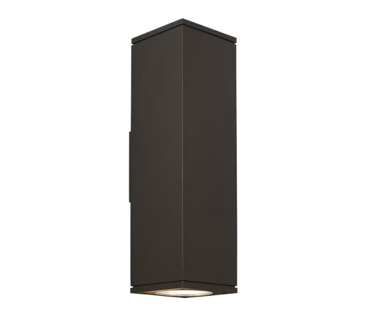 Visual Comfort Architectural 700OWTEG84012WCZDOUNVSP Modern 12" Tegel LED Outdoor Down Only Wall Light With Surge Protection - CCT : 4000K - Beam Spread: 36° Wide- Finish: Bronze