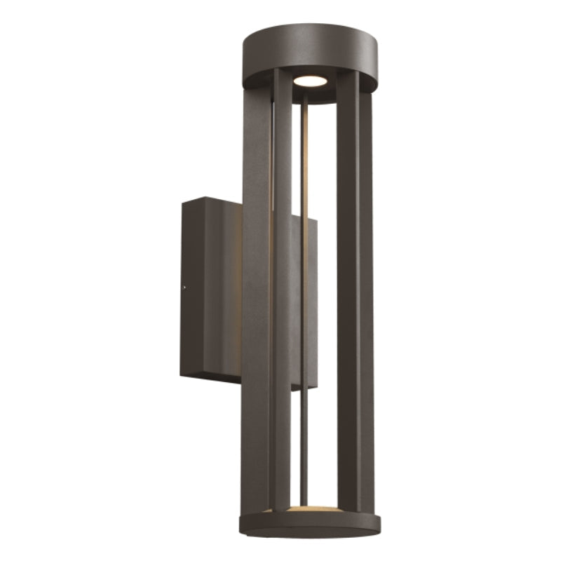 Visual Comfort Architectural 700OWTUR84018CZUNVSSP Modern 18" Turbo Tall LED Outdoor Wall Light With Surge Protection - CCT: 4000K- Finish: Bronze