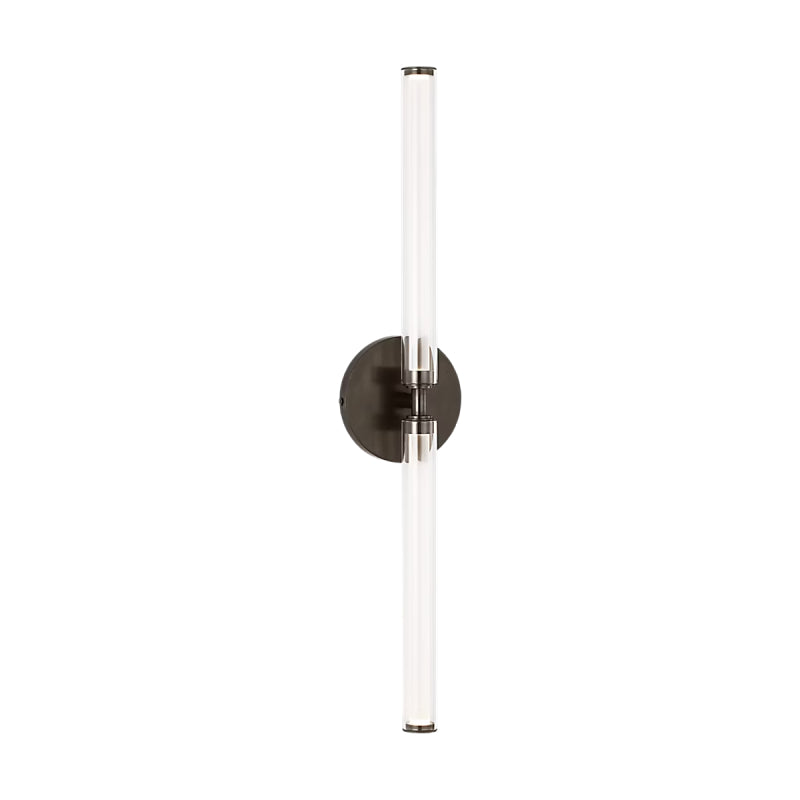 Visual Comfort Architectural SLBA74927BZCG Modern 26" Poza 2-lt Tall LED Wall Sconce Vanity Light - 120V-277V - CCT: 2700K - Finish: Bronze