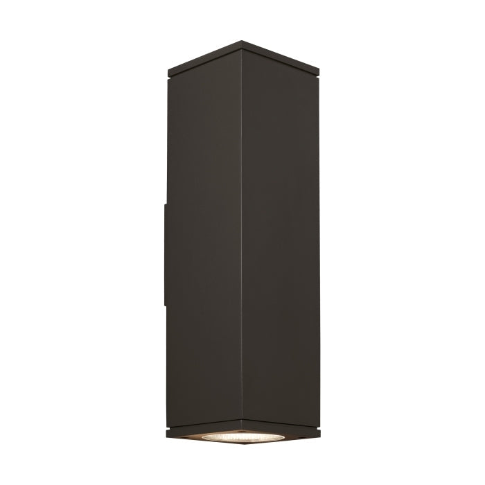 Visual Comfort Architectural 700OWTEG84018WWCZUDUNVSP Modern 18" Tegel LED Outdoor Up & Down Wall Light |With Surge Protection - CCT : 4000K - Beam Spread: 36° UP & Down- Finish: Bronze