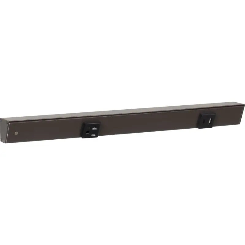 Task Lighting APTUR18-2BBZ 18" Slim Angled Power Strip - Left Wire Entry - 1 Black Receptacle - Right Side USB-A/C - 120V - Finish: Bronze