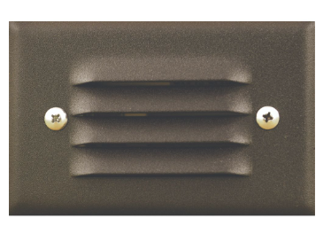 Dabmar Lighting LV617-L3-64K-BZ Cast Aluminum Louvred Step Light G4 LED, Wattage 3W, Color Temperature 6400K, Voltage 12V, Bronze Finish