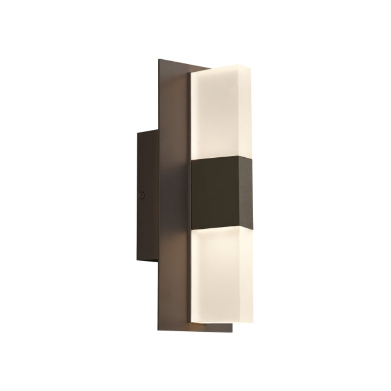 Visual Comfort Architectural 700OWLYT82712DZUNVSLFSP Modern 12" Lyft LED Outdoor Wall Light With In-Line Fuse And Surge Protection - CCT : 2700K - Lens Color: Diffuser- Finish: Bronze