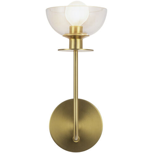 Alora Mood WV515205BGCL Sylvia 1 Light 5 inch Brushed Gold Bath Vanity Light Wall Light