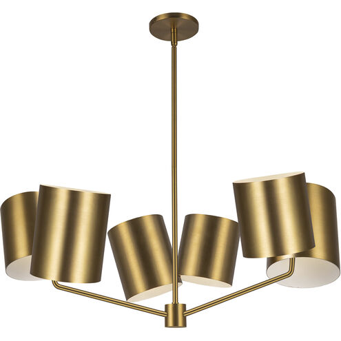 Kuzco Lighting CH58830-BG Keiko 6 Light 30.5 inch Brushed Gold Chandelier Ceiling Light