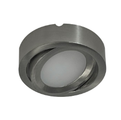 Nora Lighting NMP2-A35BN Josh Adjustable LED Puck Light, Voltage 24V, Color Temperature 3500K, Brushed Nickel Finish