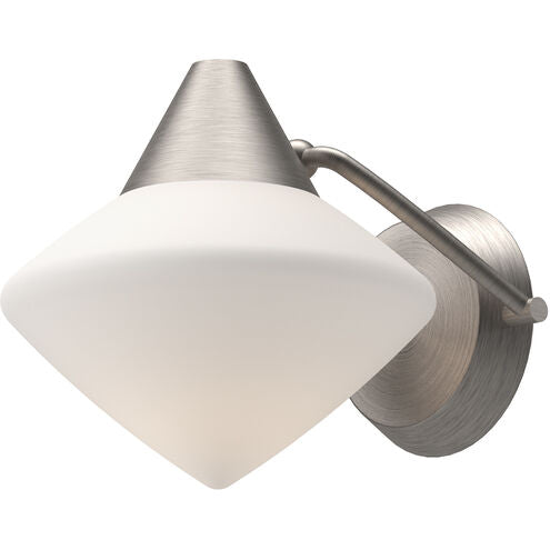 Alora Mood WV537508BNOP Nora 1 Light 8 inch Brushed Nickel Bath Vanity Light Wall Light