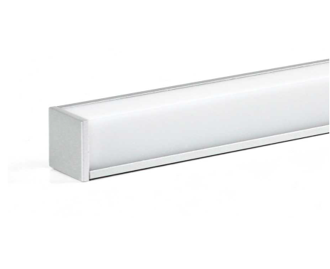 Core Lighting ALP50K-48-FR-SI 1/2" Square LED Profile 49"