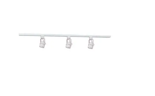 Cyber Tech Lighting TL3TH-LED/WH 3 Head Track Light Kit, Dimmable, Wattage 21W, Lumens 1560 lm, Color Temperature 3000K, White