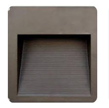 Dabmar Lighting DSL1104-BZ LED Large Recessed Lens Step Light, 60 LEDs, G24, Wattage 12W, Voltage 120-277V, Bronze