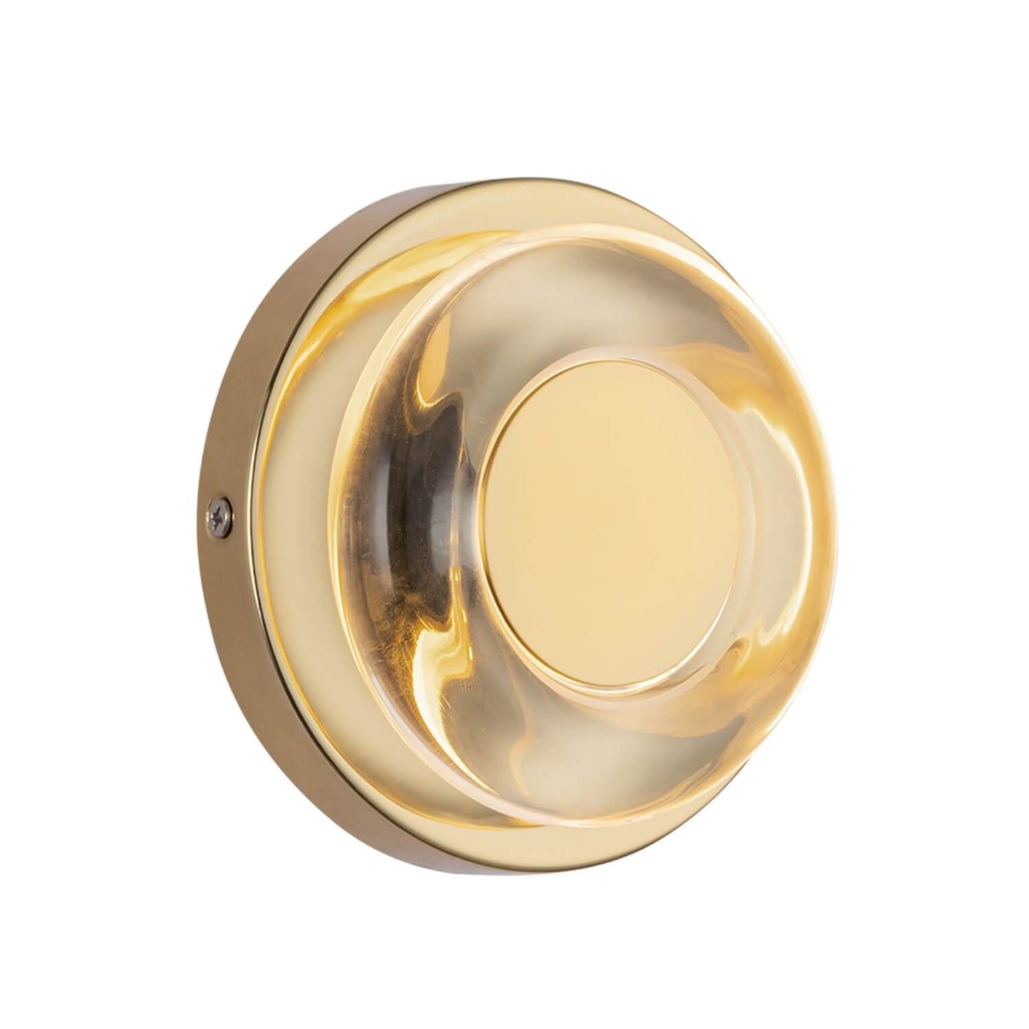 Kuzco Lighting WS97204-MRB/CL Stephord 5 inch LED Wall Sconce in Metallic Brass with Clear Glass Shade