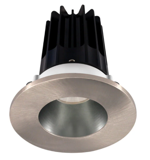 Lotus LED Lights LED-2-S15W-5CCT-2RRCH-2RTBN-60D 2 inch Recessed Downlight LED, Wattage 15W, 5CCT, Lumens 1000 lm, 60° Beam Angle, Chrome Reflector, Round Brushed Nickel Trim
