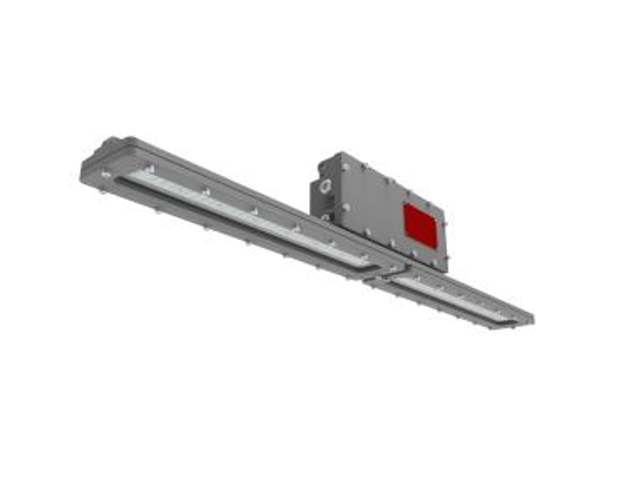 MaxLite HL-LI2440UP-D1 2Ft Hazardous Location Pendant Mount Linear Light, Wide Dist. 110 Deg, Clear Lens, CID1, CID2, Wattage 40W, Voltage 200-480V, Color Temperature 5000K, Grey