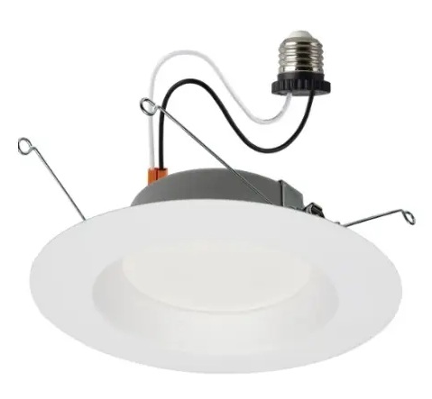 SATCO S11645 LED 5-6-in Retrofit Downlight, Dimmable, Wattage 12.5W, Voltage 120V, Color Temperature 5000K, White