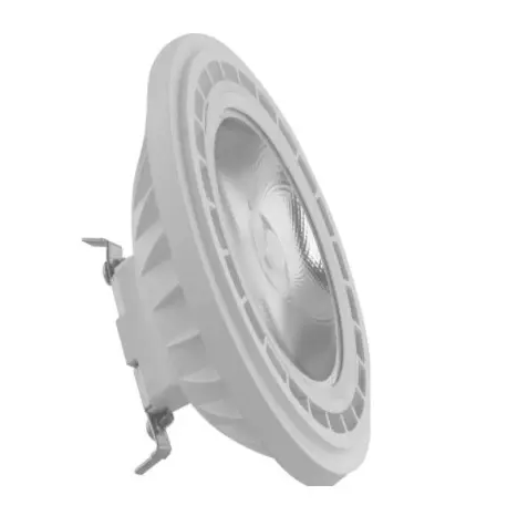 SATCO S12247 LED AR111 COB Floodlight Bulb, G53, Wattage 12W, Lumens 900 lm, Voltage 12V, Color Temperature 3000K, White