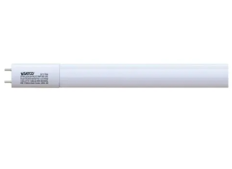 SATCO S11765 LED 3-ft T8 Tube, Type B, G13, Wattage 12W, Voltage 120V-277V, Multi-Color Temperature, White