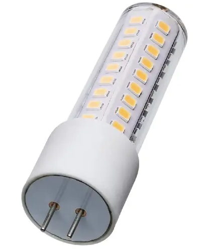 SATCO S12320 LED T6 Bulb, GY6.35, Wattage 6.5W, Lumens 650 lm, Voltage 12V, Color Temperature 3000K, Clear