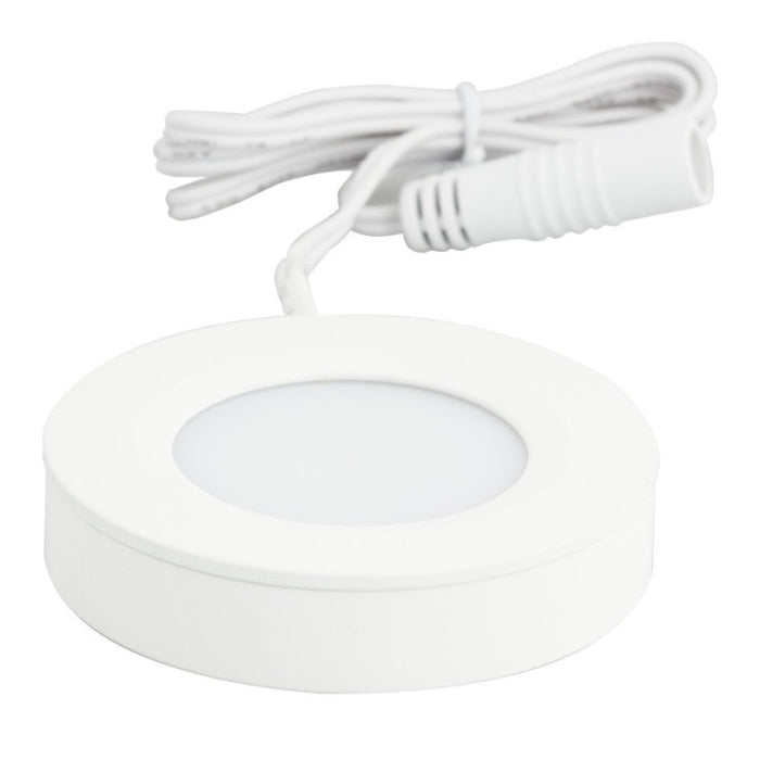 Task Lighting L-PS-FR-3WT-30 LED Puck Light, White Finish, Color Temperature 3000K