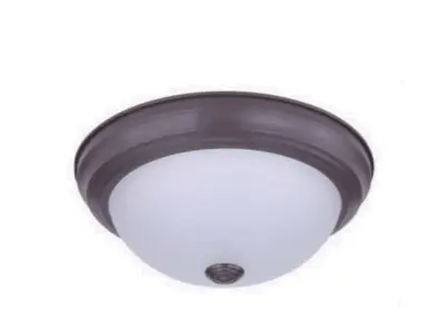 Cyber Tech Lighting C23322/BZ-LED 15-in LED Ceiling Light, Dimmable, Wattage 26W, Lumens 1400 lm, Voltage 120V, Color Temperature 3000K, Bronze