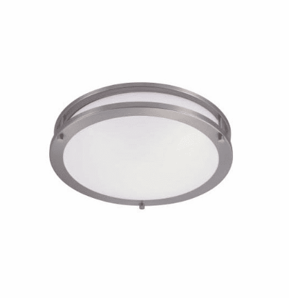 Cyber Tech Lighting C23SAT/NS-LED 16" 25W LED Saturn Ceiling Fixture Nickel Satin,Opal Lens 2700K, 3000K, 3500K, 4000K, 5000K