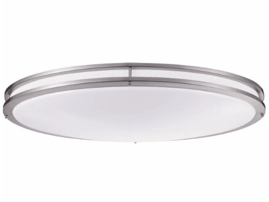 Cyber Tech Lighting C35SAT/NS-LED 32" 50W LED Oval Saturn Ceiling Fixture Nickel Satin, Opal Lens 2700K, 3000K, 3500K, 4000K, 5000K