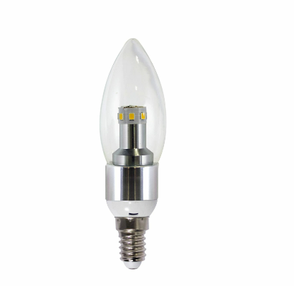 Gama Sonic C37BW10W GS Solar LED Light Bulb C37, Bright White. 6000K