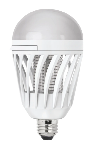 Feit Electric C60/950CA/BZ/LED 9W (60W Equivalent) Daylight White (5000K) E26 Base Cylinder Shape Bug Zapper and Light Bulb Color Temperature 5000K , Wattage 9W, Voltage 120V Pack 1
