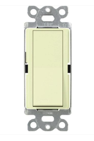 Lutron CA-3PS-AL Claro 3-Way Switch - 15A - Almond Finish