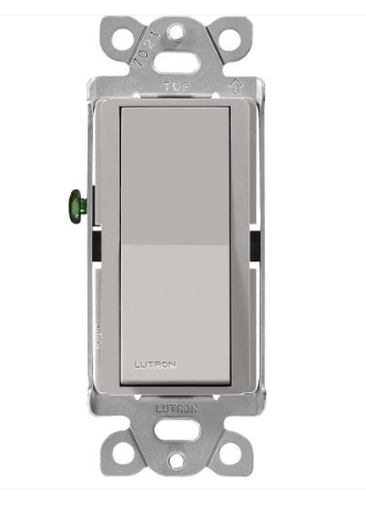 Lutron CA-3PS-GR Claro 3-Way Switch - 15A - Grey Finish