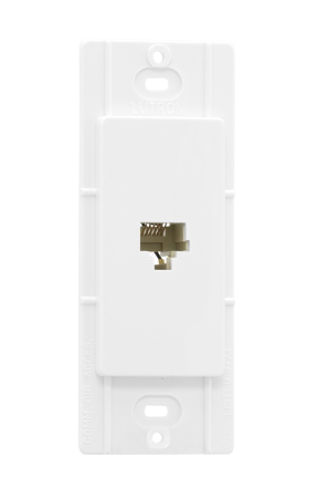 Task Lighting CA-PJ-WH Claro Phone Jack - White Finish