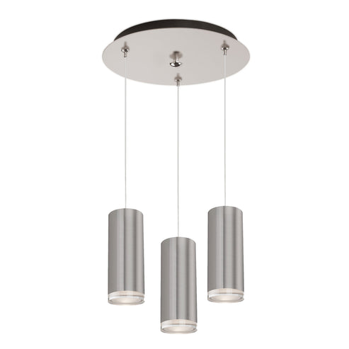 Kuzco Lighting MP401431BN-03 Cameo 3-in 3 Head Multi Pendant Ceiling Light - CCT: 3000K - Finish: Brushed Nickel