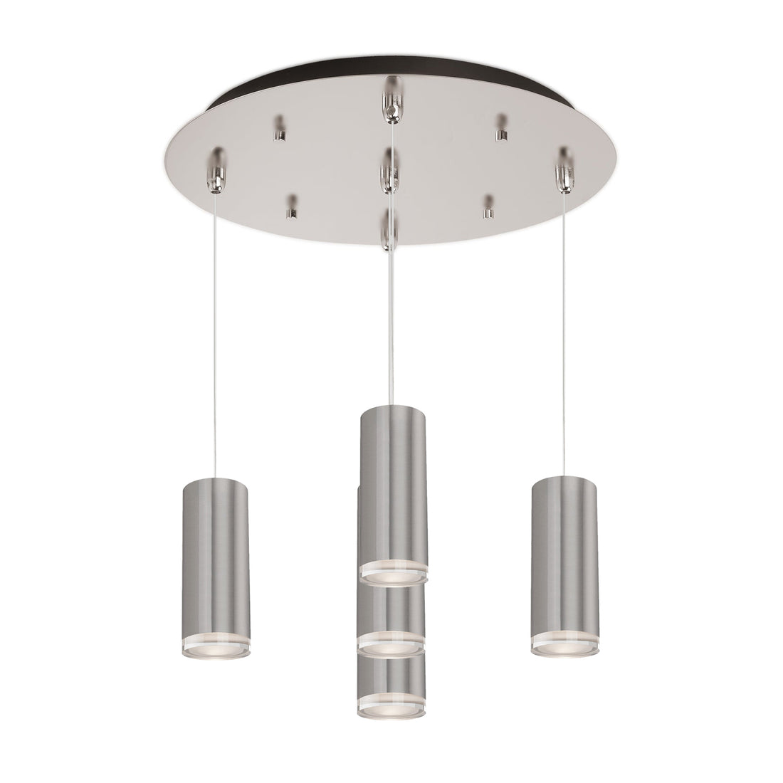 Kuzco Lighting MP401431BN-05 Cameo 3-in 5 Head Multi Pendant Ceiling Light - CCT: 3000K - Finish: Brushed Nickel