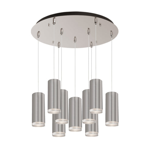 Kuzco Lighting MP401431BN-09 Cameo 3-in 9 Head Multi Pendant Ceiling Light - CCT: 3000K - Finish: Brushed Nickel
