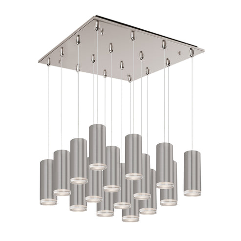 Kuzco Lighting MP401431BN-16 Cameo 3-in 16 Head Multi Pendant Ceiling Light - CCT: 3000K - Finish: Brushed Nickel