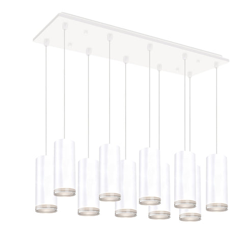 Kuzco Lighting MP401431WH-10 Cameo 3-in 10 Head Multi Pendant Ceiling Light - CCT: 3000K - Finish: White