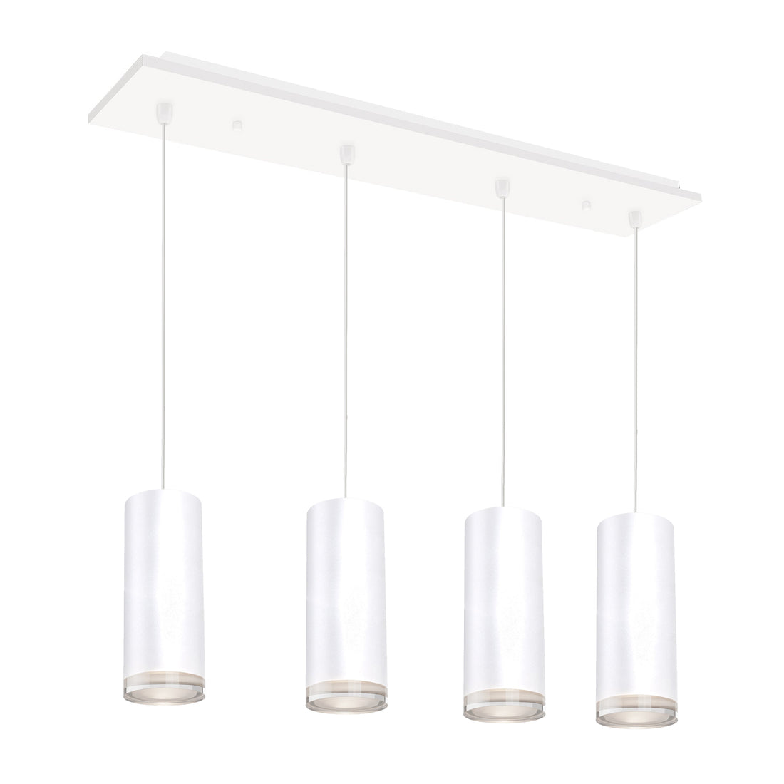 Kuzco Lighting MP401432WH-04 Cameo 4-in 4 Head Multi Pendant Ceiling Light - CCT: 3000K - Finish: White