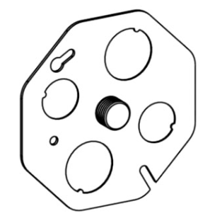 Orbit CB-BK-STUD 4" OCTAGON CONCRETE COVER