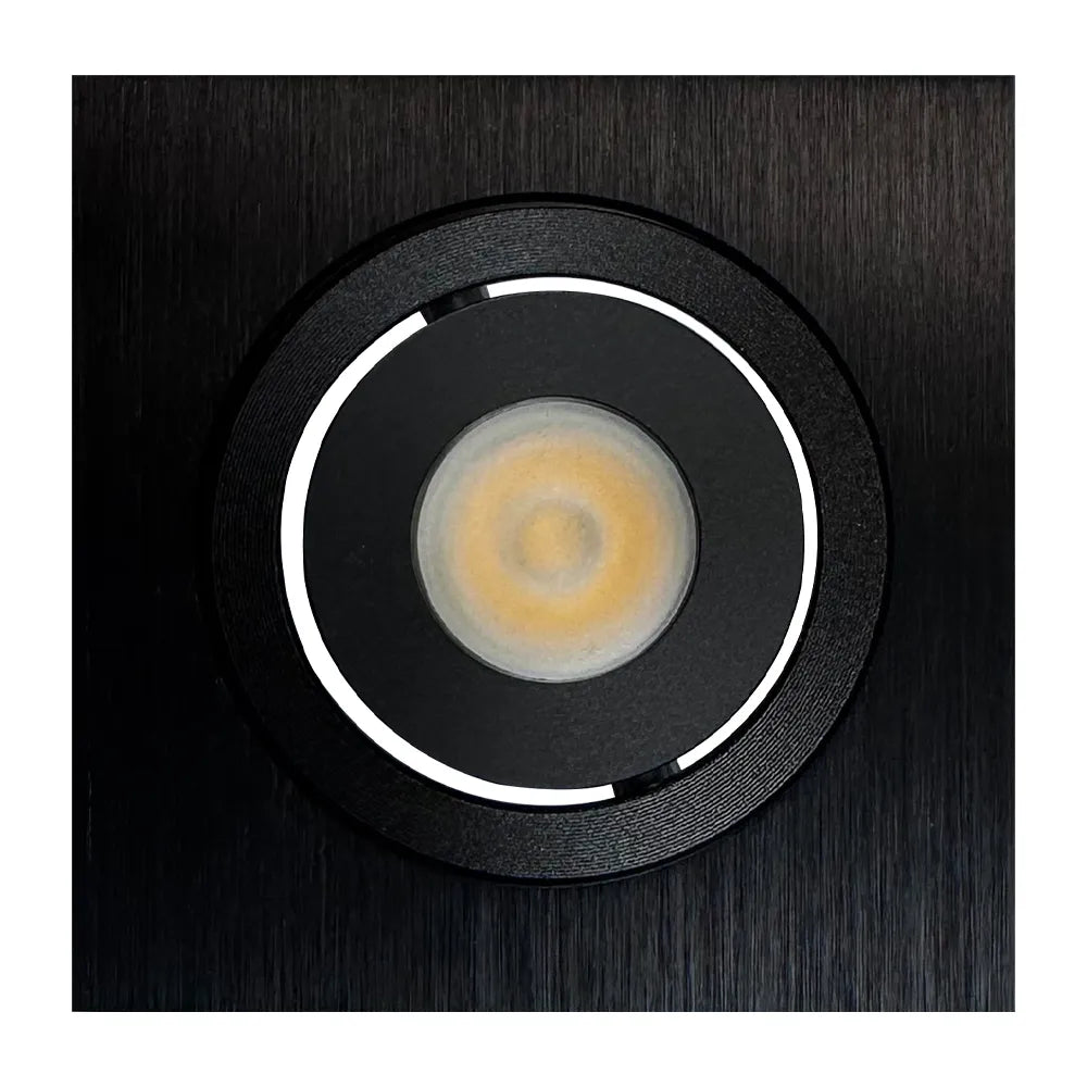 ABBA Lighting USA CB06-BK-5000K LED Recessed Cabinet Down Light Cool White 5000K