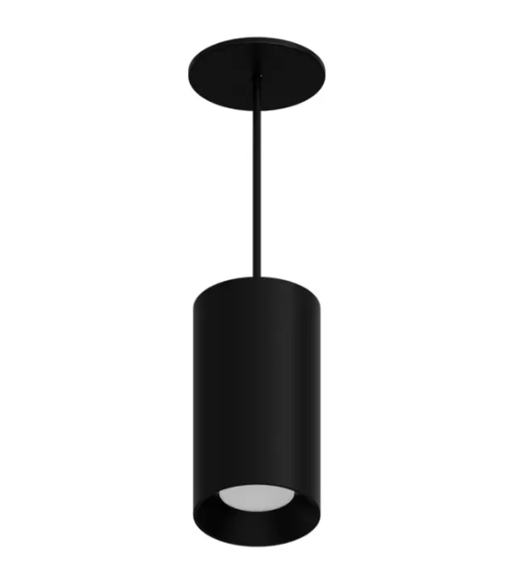 DMF Lighting CCPR08C81035BKO C-Series 8" LED Round Pendant Mount Cylinder - 1,000 Lumens - 3500K - 8' Cord - 120-277V - Black