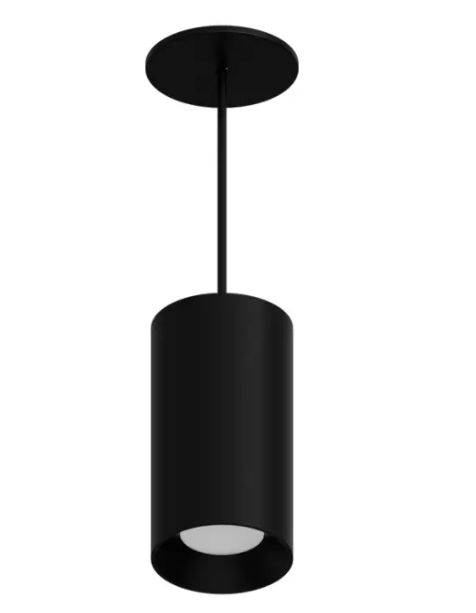 DMF Lighting CCPR08C81535BKO C-Series 8" LED Round Pendant Mount Cylinder - 1,500 Lumens - 3500K - 8' Cord - 120-277V - Black