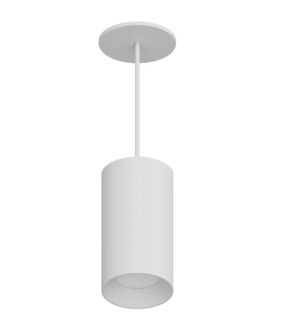 DMF Lighting CCPR08C82030WHO C-Series 8" LED Round Pendant Mount Cylinder - 2,000 Lumens - 3000K - 8' Cord - 120-277V - White