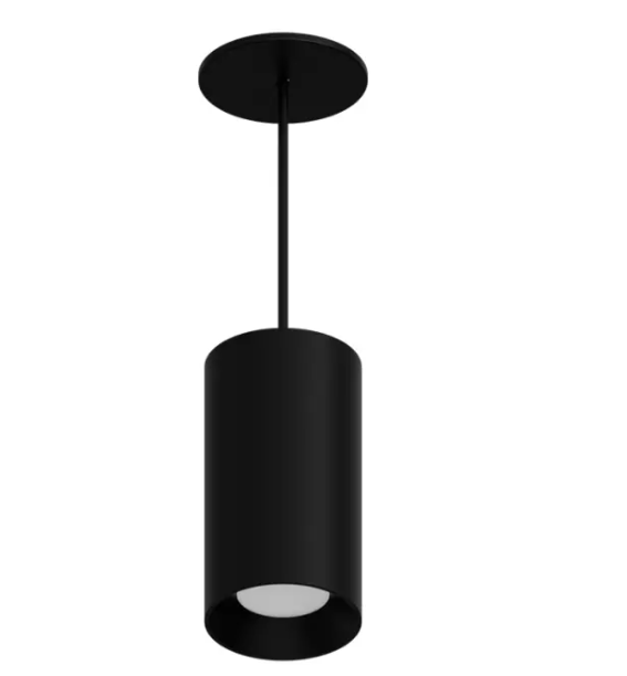 DMF Lighting CCPR08C82035BKO C-Series 8" LED Round Pendant Mount Cylinder - 2,000 Lumens - 3500K - 8' Cord - 120-277V - Black