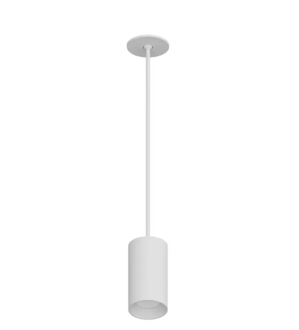 DMF Lighting CCPR08S22030WHO C-Series 8" LED Round Pendant Mount Cylinder - 2,000 Lumens - 3000K - 24" Stem - 120-277V - White