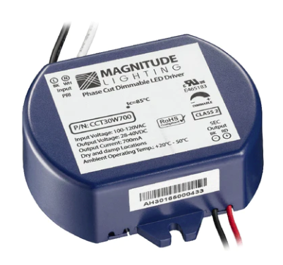 Magnitude Lighting CCT30W700 CCT-Series 30W LED Electronic Driver, 700mA